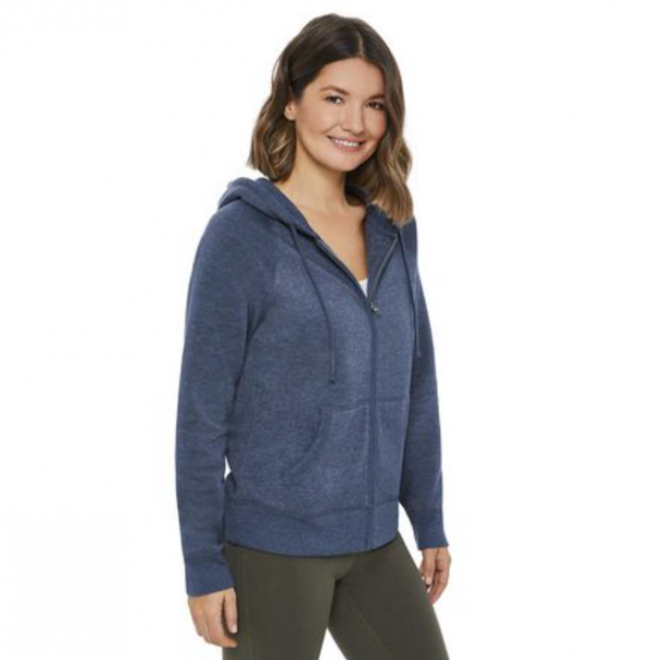 Hoodie dengan Aksen Ruffle di Capuchon